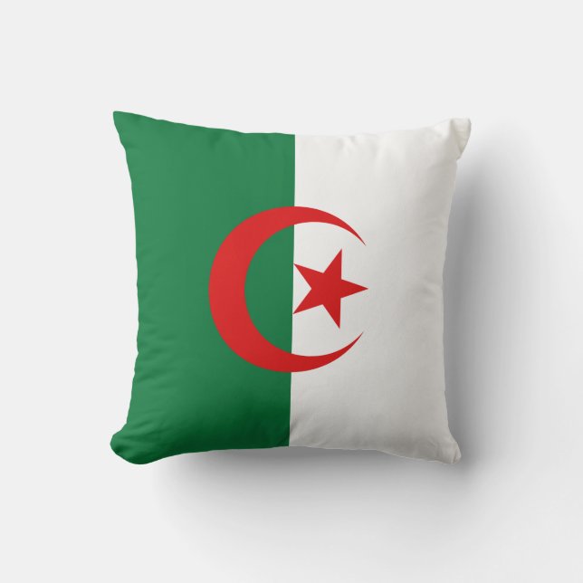 Algeria Flag x Flag Pillow (Front)