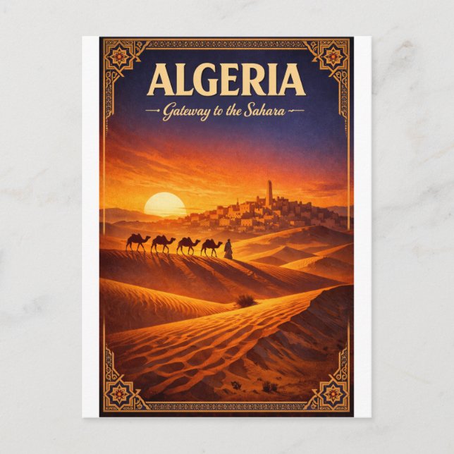 ALGERIA – Gateway to the Sahara Postcard (Front)