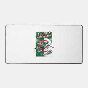 Algeria Goal Energy Skeleton Striker Nations Bold  Desk Mat