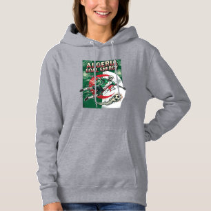 Algeria Goal Energy Skeleton Striker Nations Bold Hoodie