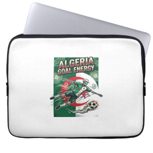 Algeria Goal Energy Skeleton Striker Nations Bold  Laptop Sleeve