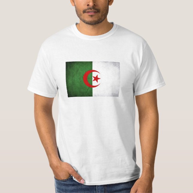 Algeria Grunge Flag T-Shirt (Front)