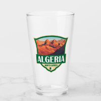 Algeria Illustration Retro Badge