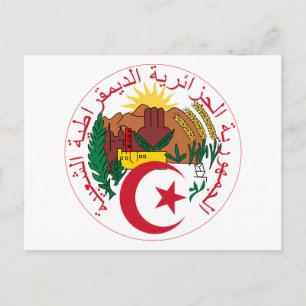 Algeria National Emblem Postcard
