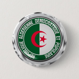 Algeria Round Emblem 6 Cm Round Badge