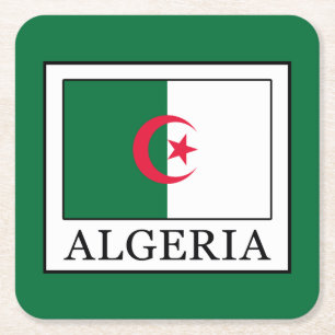 Algeria Square Paper Coaster