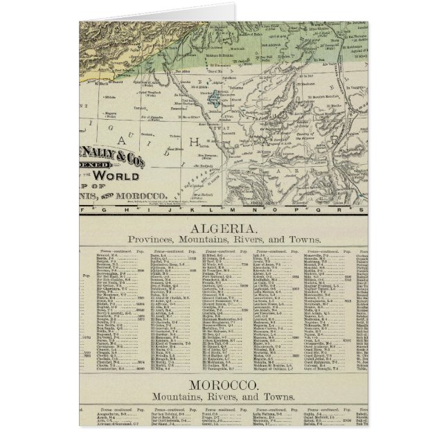 Algeria, Tunis, and Morocco (Front)