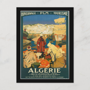 Algeria Vintage Travel Poster Postcard