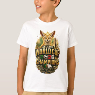 Algeria World Cup 2026 Champions Fennec Victory T-Shirt