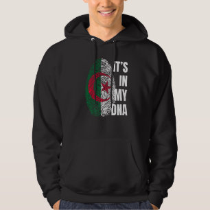 Algerian Flag Dna Fingerprint Black History Month Hoodie