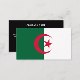 Algerian Flag, Flag of Algeria Business Card