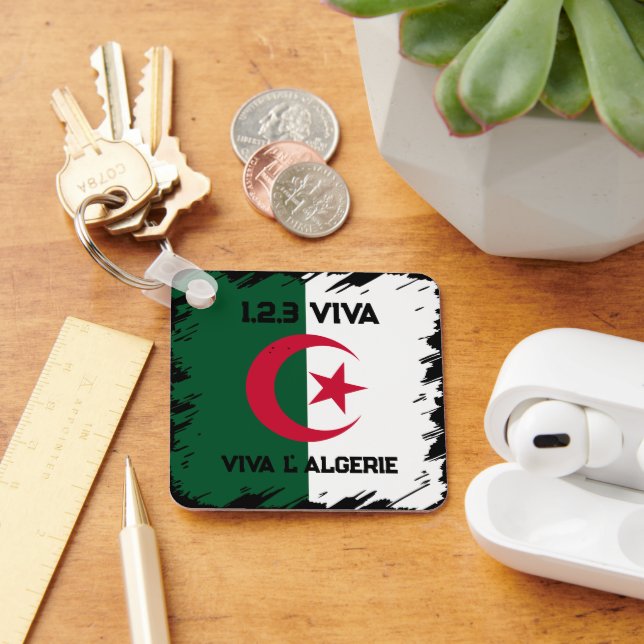 ALGERIAN FLAG KEY RING (Desk)