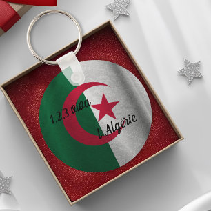 ALGERIAN FLAG KEY RING