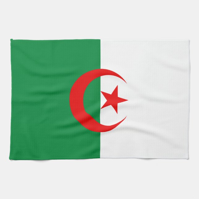 Algerian flag tea towel (Horizontal)