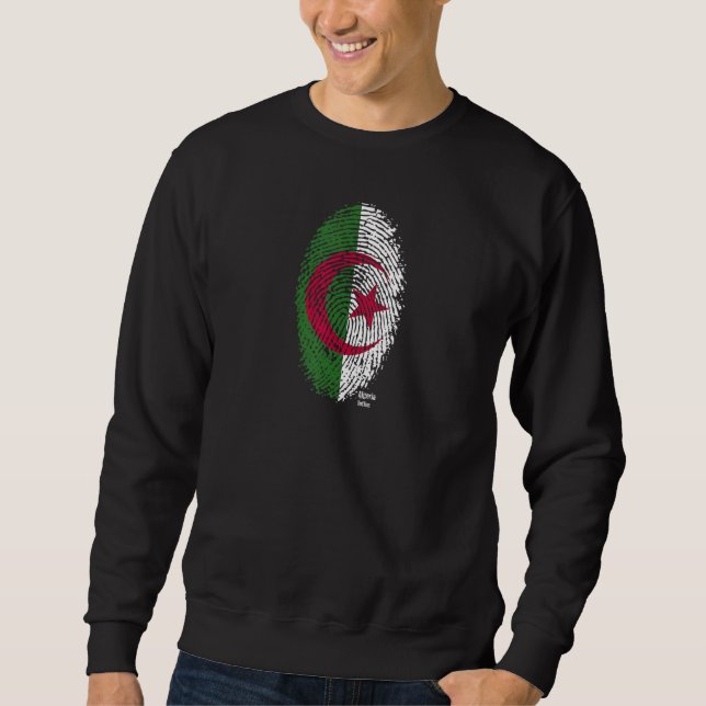 Algerian Flag Thumbprint Sweatshirt (Front)