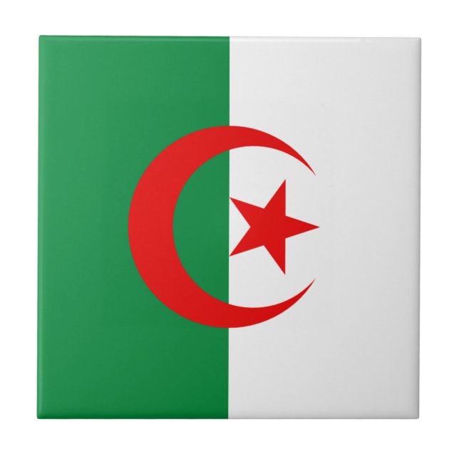 Algerian flag tile (Front)
