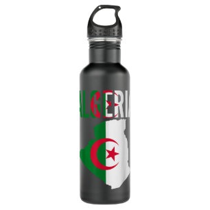 Algerian Gift Algeria Country Map Flag 710 Ml Water Bottle