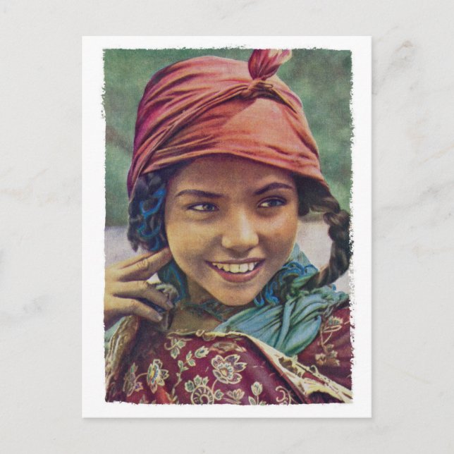 Algerian Girl Postcard (Front)