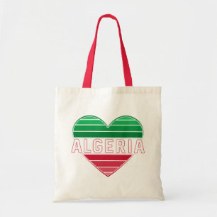 Algerian Heart, I Love Algeria Tote Bag