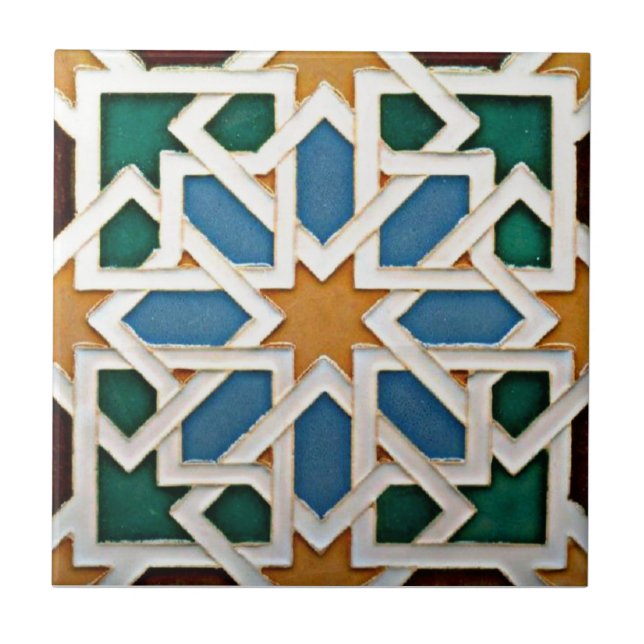 Algerian Zellige Model 1 Ceramic Tile (Front)