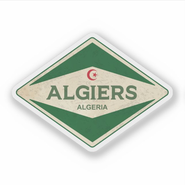 Algiers Algeria Vintage (Front)