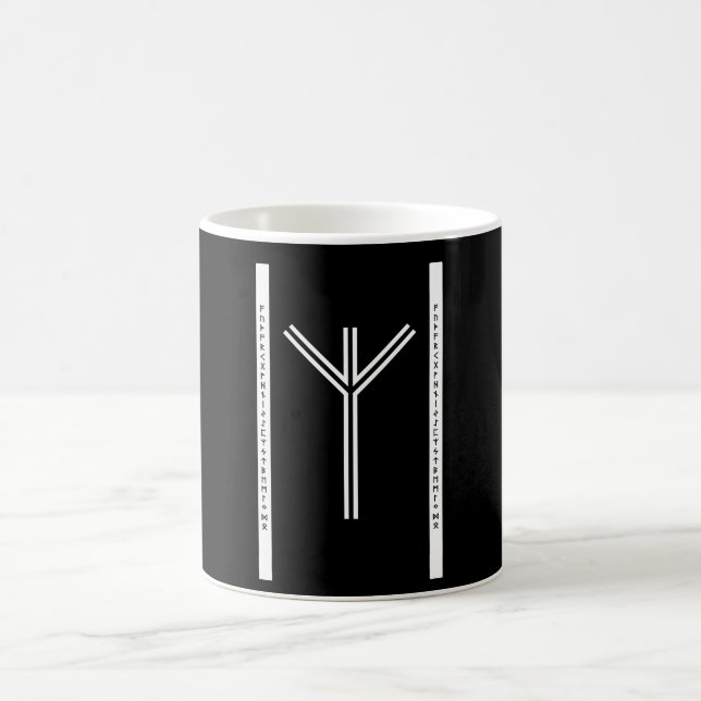 Algiz BW Mugs (Center)