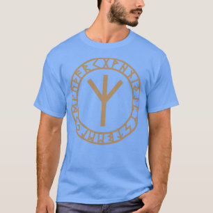 Algiz Rune Connection with Asgard Protection T-Shirt