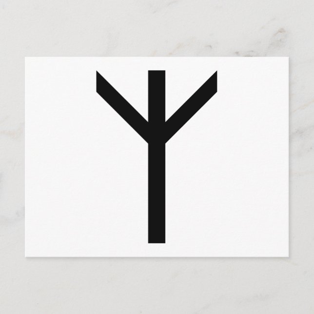 ALGIZ RUNE POSTCARD (Front)