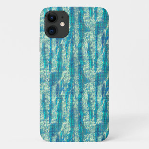 Algodão semi pixelado num mix de ciano e turquesa Case-Mate iPhone case