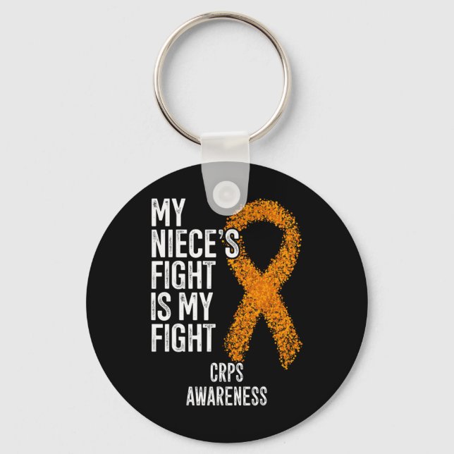 Algodystrophy My Niece's Fight Is My Fight CRPS Aw Key Ring (Front)