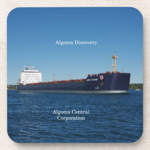 Algoma Discovery set of 6 hard plastic coasters