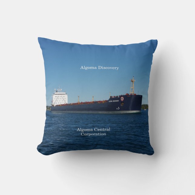 Algoma Discovery square pillow (Front)