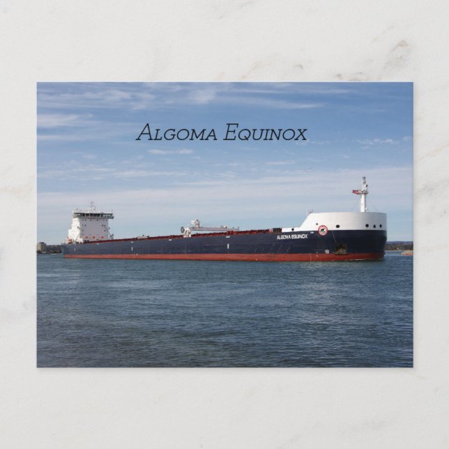 Algoma Equinox post card (Front)