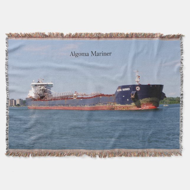 Algoma Mariner woven blanket (Front)