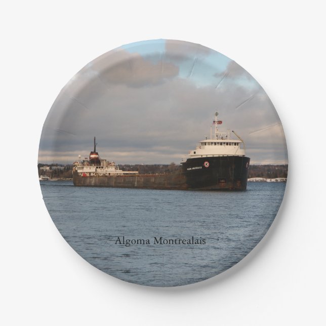 Algoma Montrealais paper plate (Front)