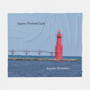 Algoma Pierhead Light blanket