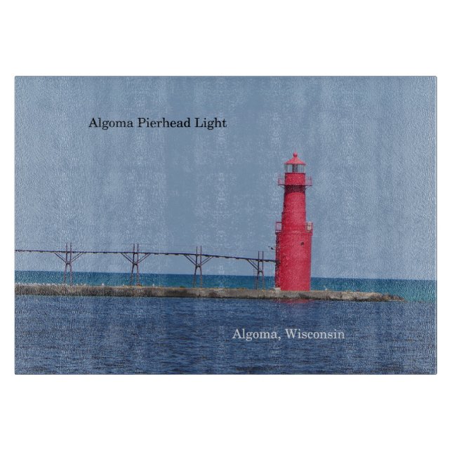 Algoma Pierhead Light cutting board (Front)