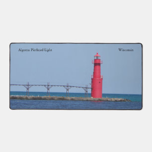 Algoma Pierhead Light desk mat