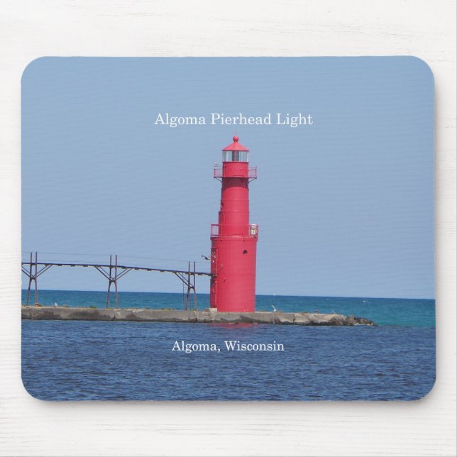 Algoma Pierhead Light mousepad (Front)