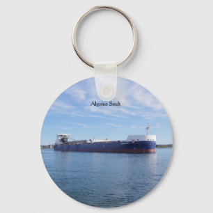 Algoma Sault button key chain