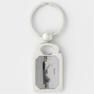 Algomarine metal key chain