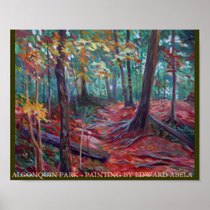 algonquin park ontario poster