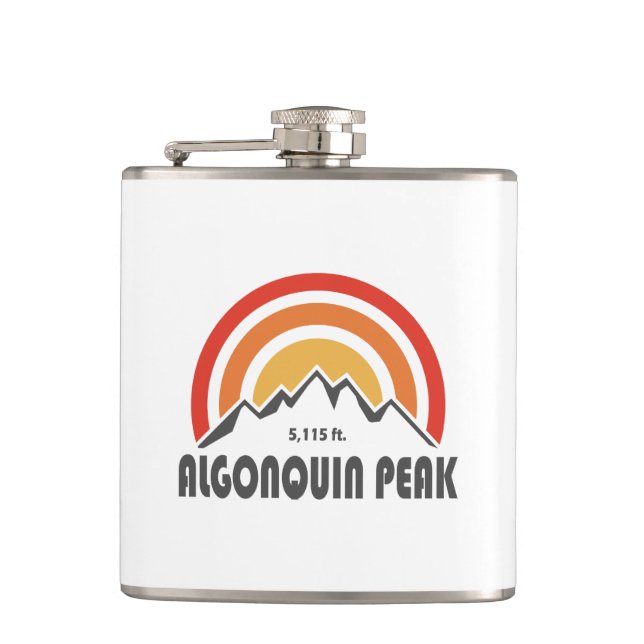 Algonquin Peak Hip Flask (Front)