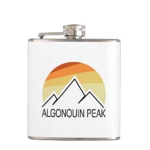 Algonquin Peak Retro Hip Flask