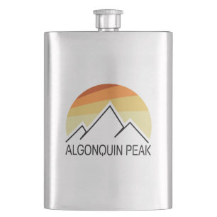 Algonquin Peak Retro Hip Flask