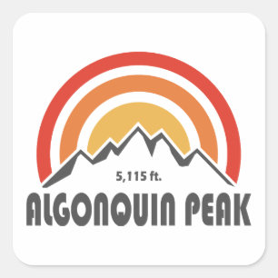 Algonquin Peak Square Sticker