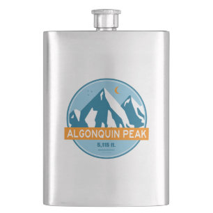 Algonquin Peak Stars Moon Hip Flask
