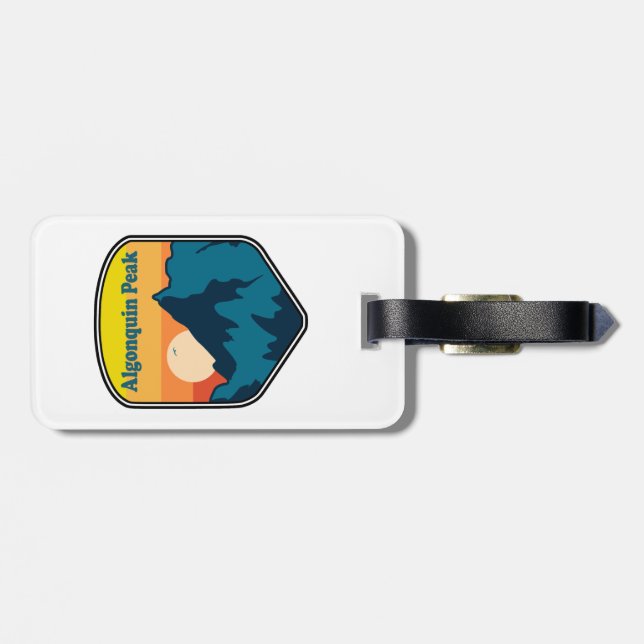 Algonquin Peak Sunrise Luggage Tag (Back Horizontal)