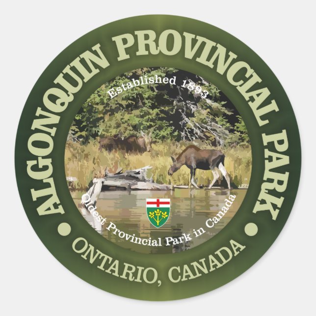 Algonquin PP Classic Round Sticker (Front)
