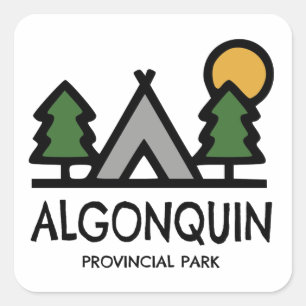 Algonquin Provincial Park Square Sticker
